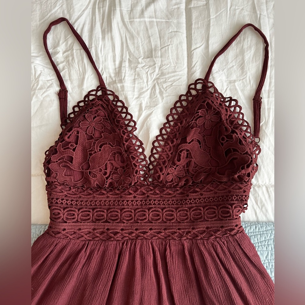 Open back mini dress